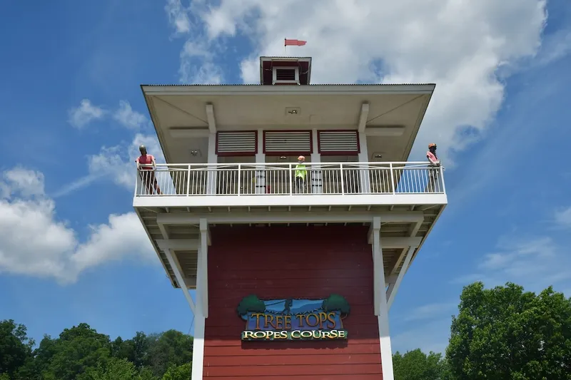 adventure park ziplines tower